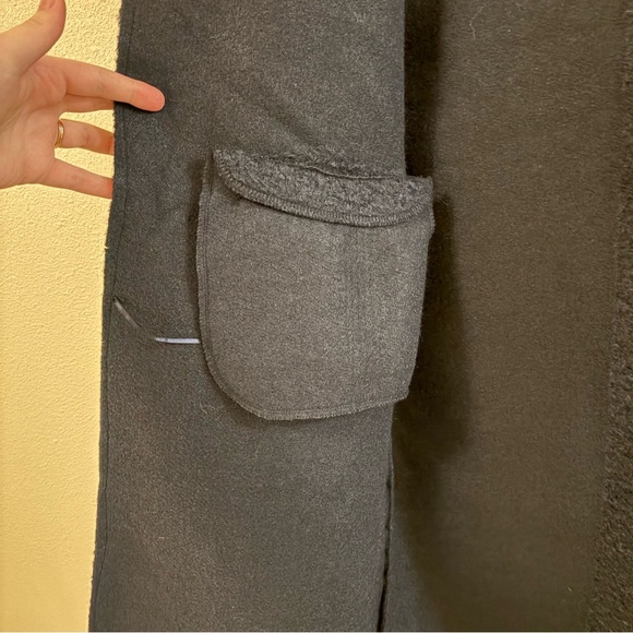 Zara Black Sleeveless long textured vest NWOT woman’s size large - Picture 8 of 16